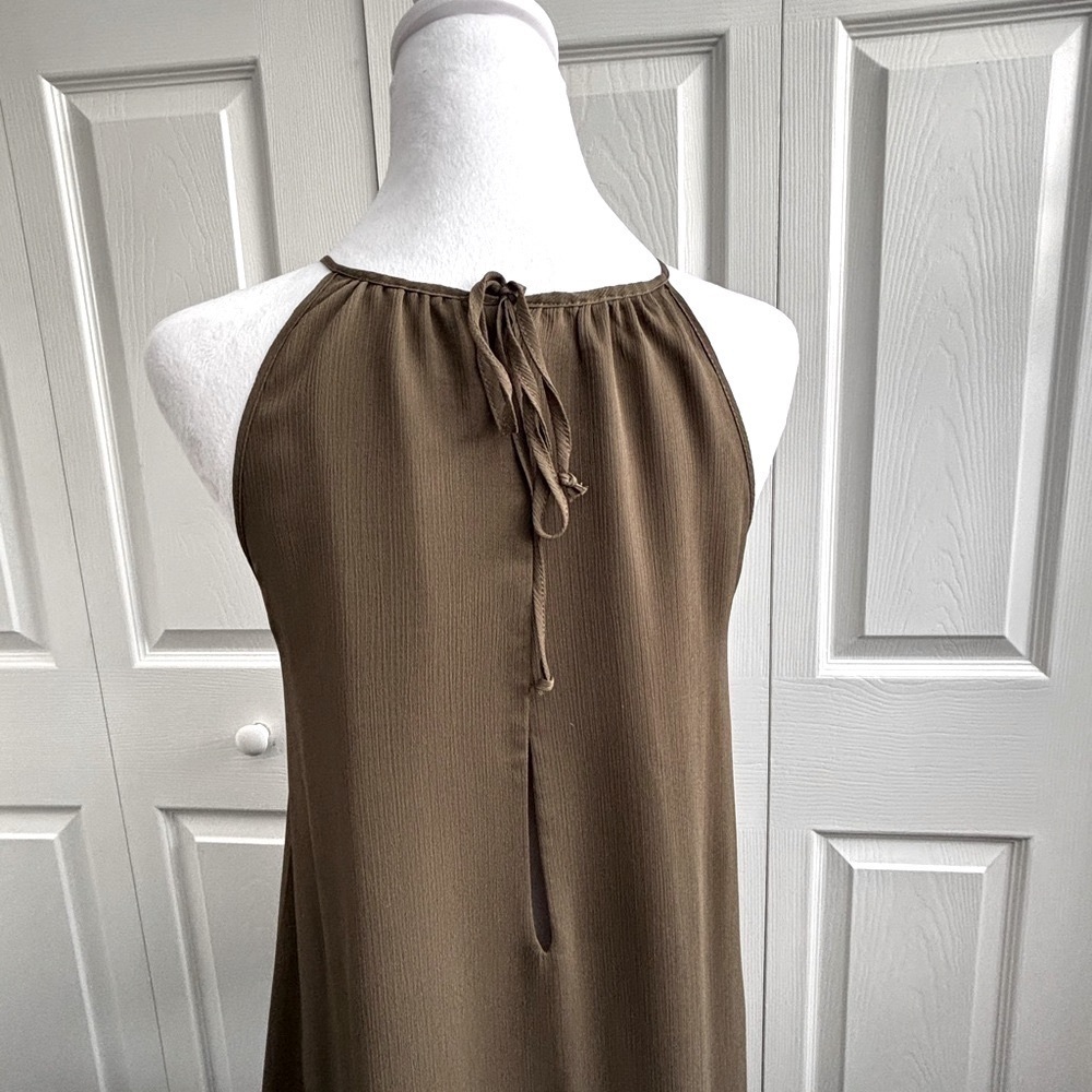 PARFOIS Elegant Olive Halter Gown - Picture 3 of 5